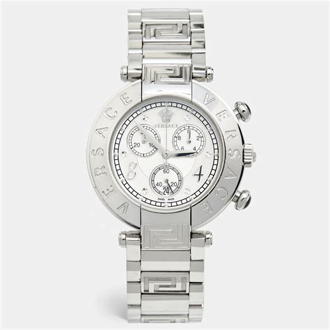 versace 68c|Versace Mother of Pearl Stainless Stainless Reve 68C Women's .